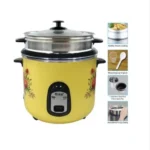 Kiam Rice Cooker Full Body 2.8 Ltr - Double pot (SS & Non Stick Pot)- SFB-5704)