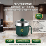 ELEKTRIK PANCI Cooking Pot - 1.8 cm | Multi-Functional Electric Cooker