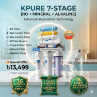 KPURE 7-Stage RO + Mineral + Alkaline Water Purifier (Made in Vietnam)